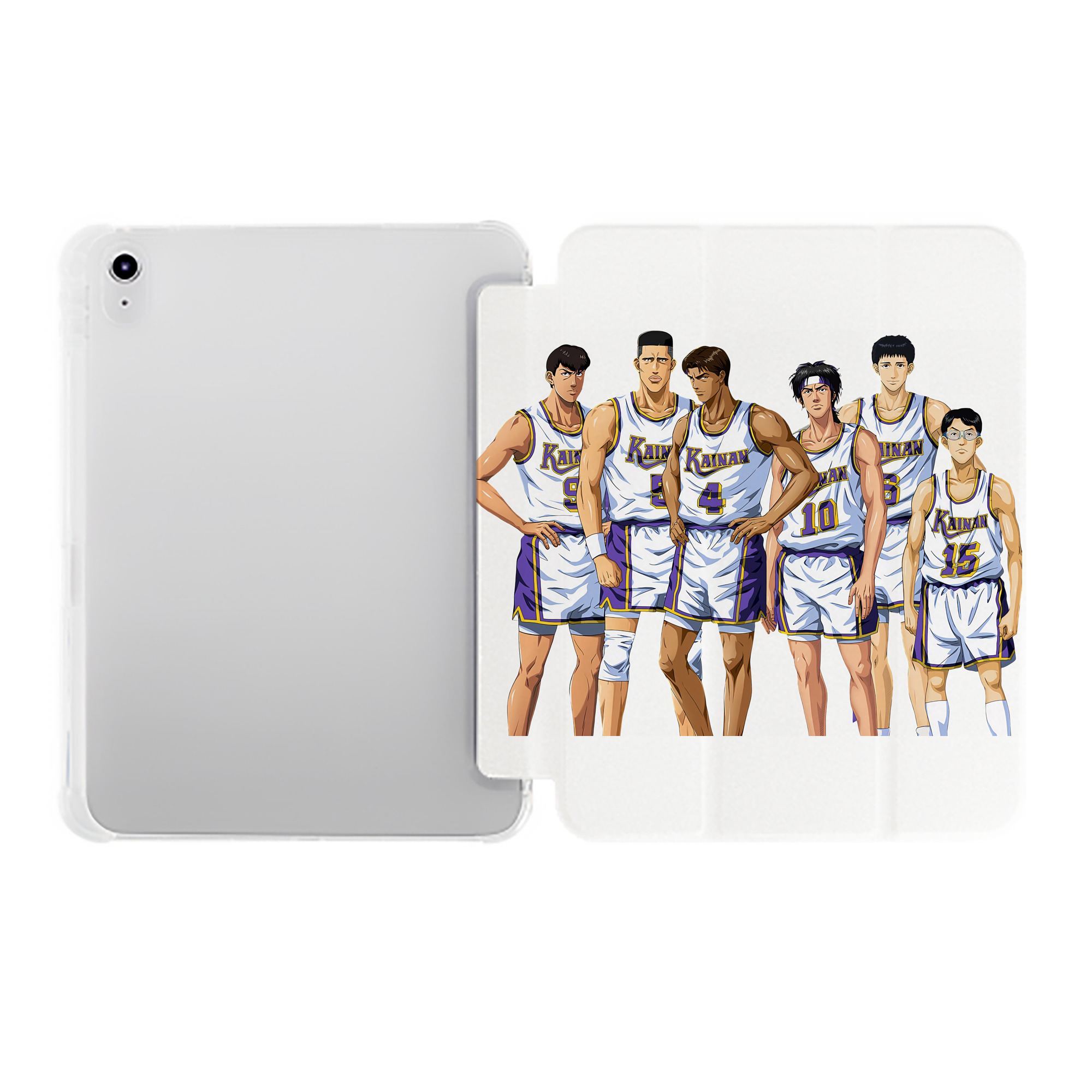 （画像用） SLAM DUNK／スラムダンク IPad ケース ペン収納付き 三つ折りスタンド PUレザー×シリコン 対応機種9.5/10.5/10.9インチ